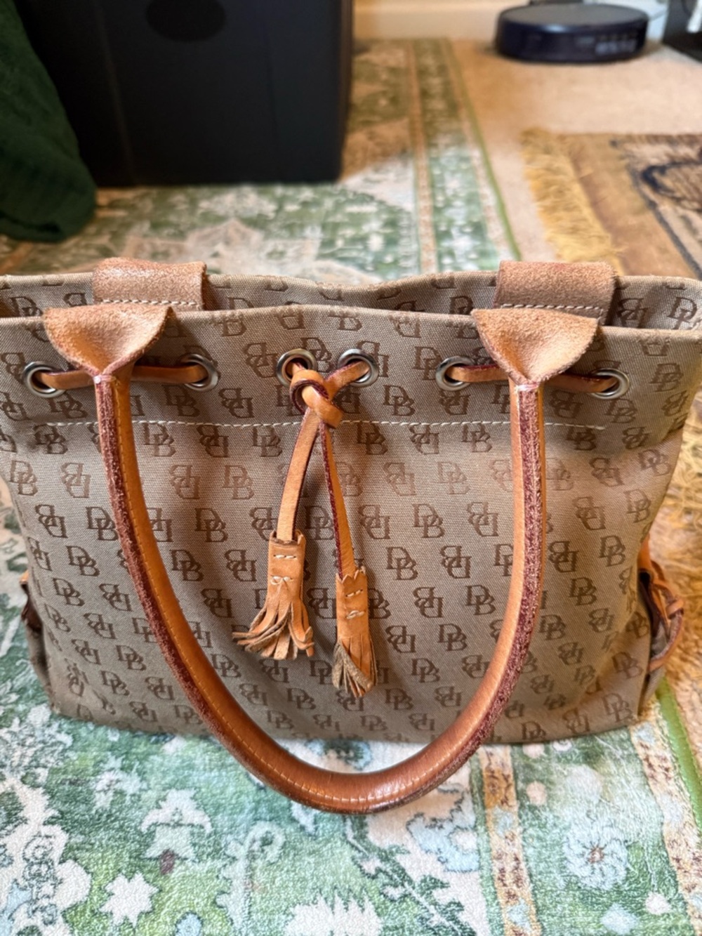 Dooney & Bourke Tan and Brown Tote